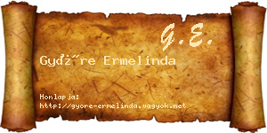 Györe Ermelinda névjegykártya